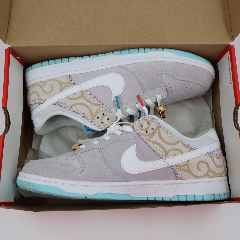 Nike Dunk Low Retro SE Mens 12 Iris Whisper Barbershop Grey DH7614-500 - Picture 5 of 15